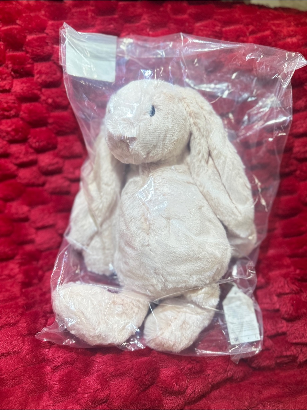 Jellycat Bashful Blush Bunny Medium 12" Pink Plush BAS3BLU NEW w/ Tags Authentic